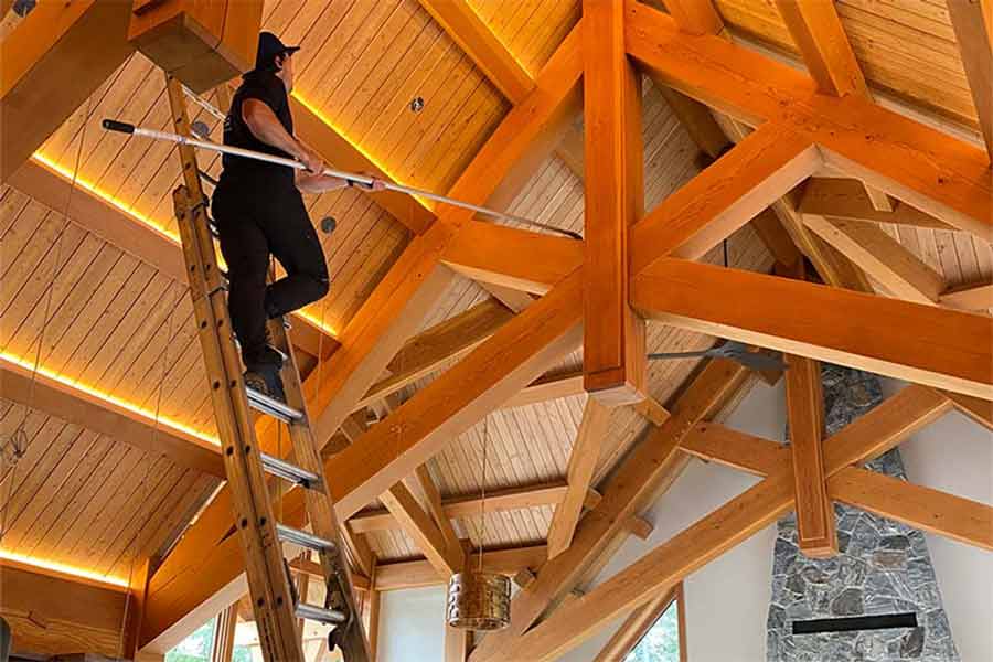 High dusting in progress in West Vancouver, BC